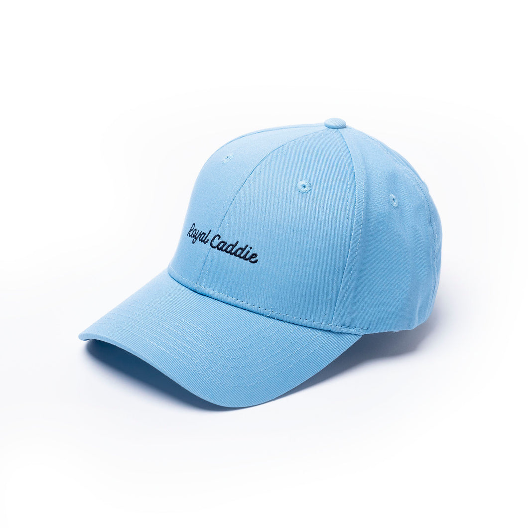 Pale blue cotton golf cap. Sport cap